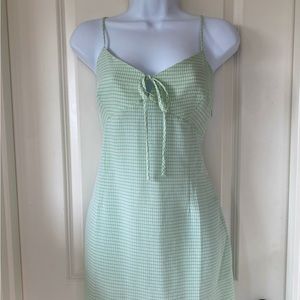 F21 Gingham Print Mini Dress
